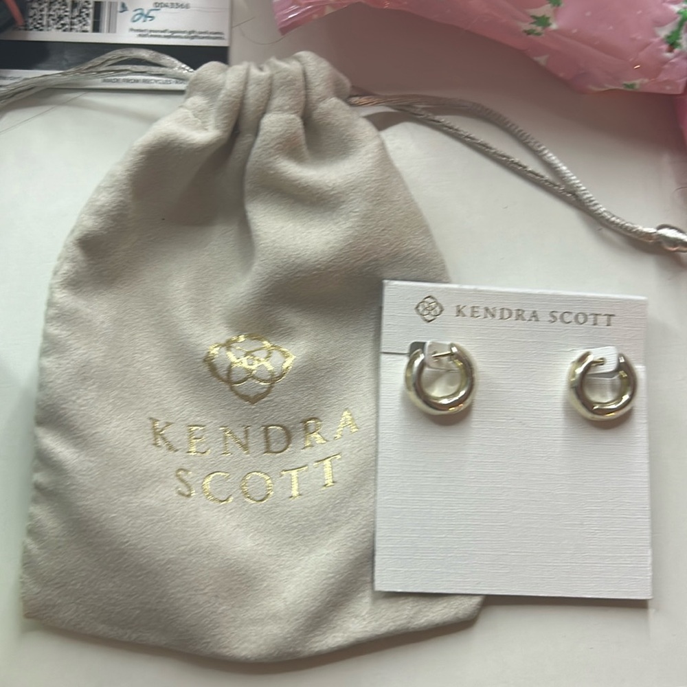 Silver KENDRA SCOTT hoop earrings